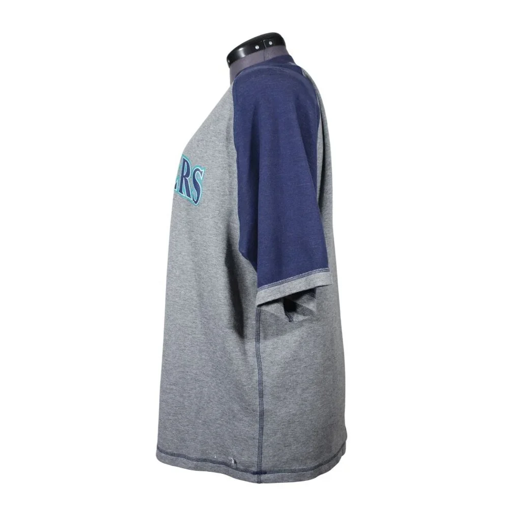 Nike men's MLB Seattle‎ Mariners raglan sleeve knit shirt L
